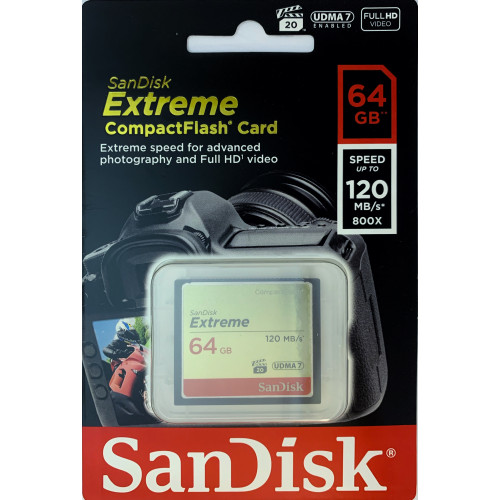 SANDISK 64GB CF EXTREME S 120MB/s ( SDCFXSB-064G-G46 )